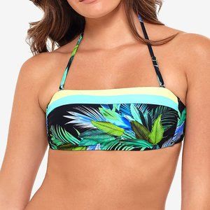 Salt + Cove Juniors' Tropic Glo Bandeau Bikini Top